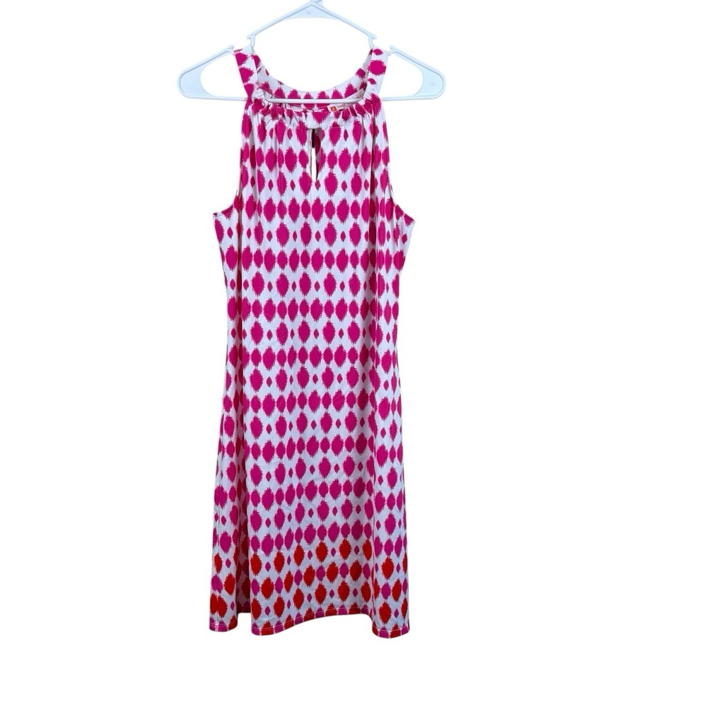 Jude Connally Womens Lisa Shift‎ Dress Sz M Multicolor Above Knee Pink Orange